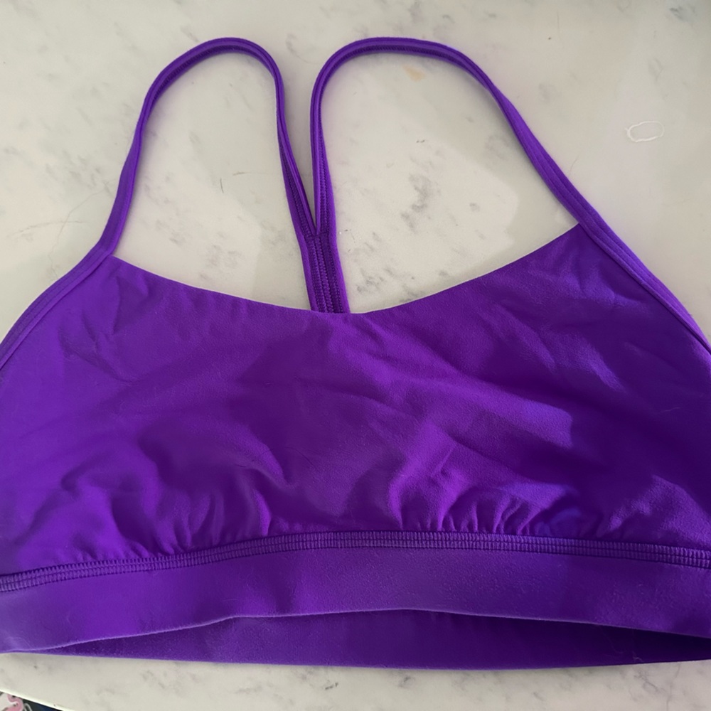 LIKE NEW LULULEMON charged indigo flow y sports bra